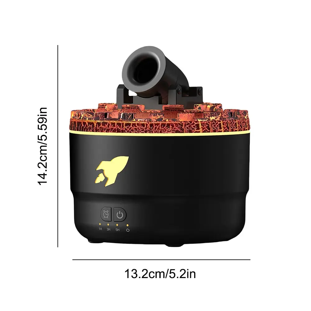 Volcanic Crack Light Cannons Humidifier Essential Oil Diffuser with Timer Cannon Blast Aroma Humidifier Aromatherapy Diffuser 6
