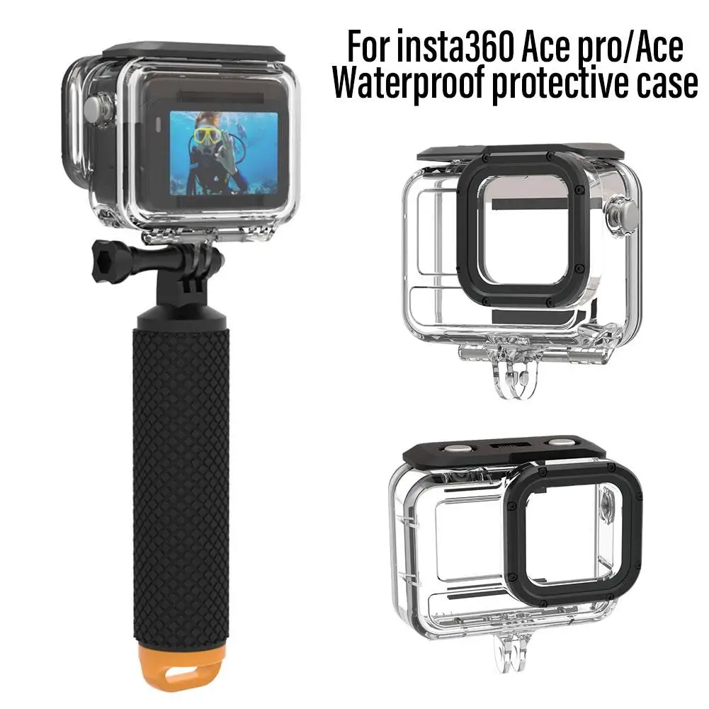 Insta360 Ace/Ace Pro용 투명 보호 케이스, 방수 다이빙 보호 쉘, 스포츠 카메라 액세서리