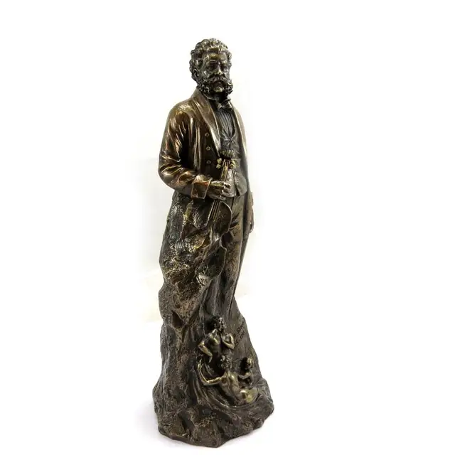 Liliom Kincsei [L6498] - Figure Johann Strauss Ii' Bronz - Image 5