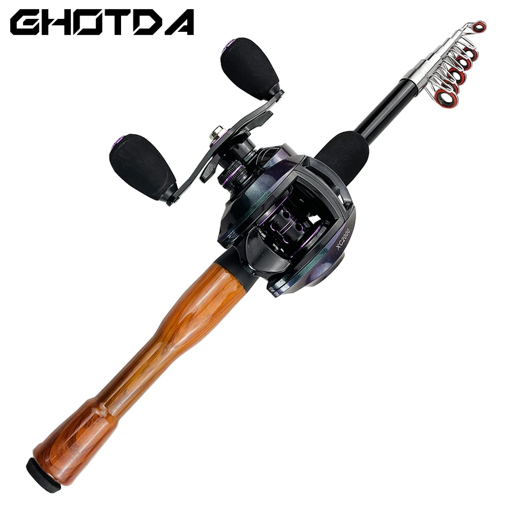 Telescopic Portable Spinning Poles and Baitcasting Reel CNC