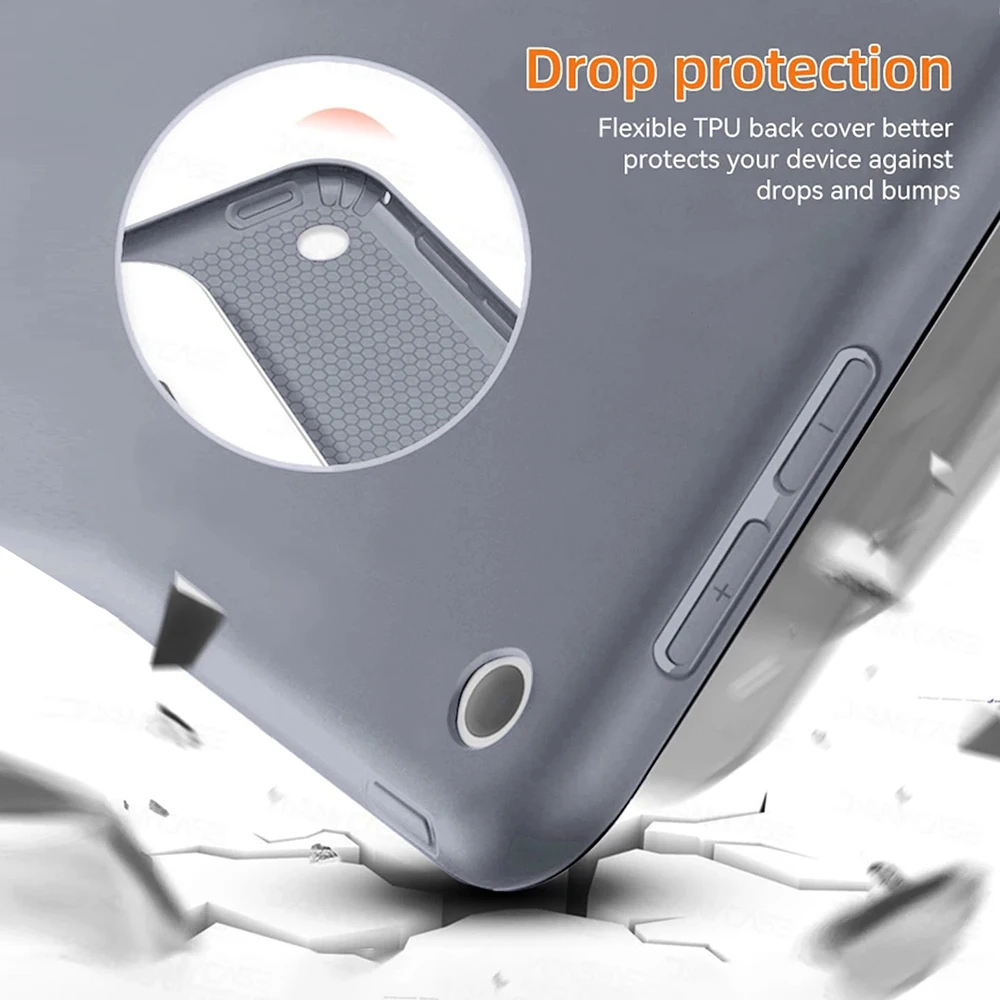 Premium PU Leather Flip Smart Cover with Magnetic Auto Wake/Sleep Function