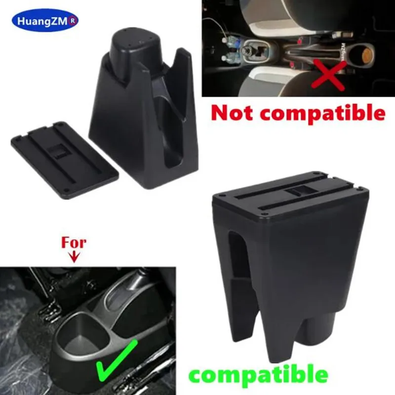 Armrest Box For Peugeot 107 For Toyota Aygo BJ Citroen C1 car armrest box armrest box Interior Parts Special Storage Box With USB LED Light