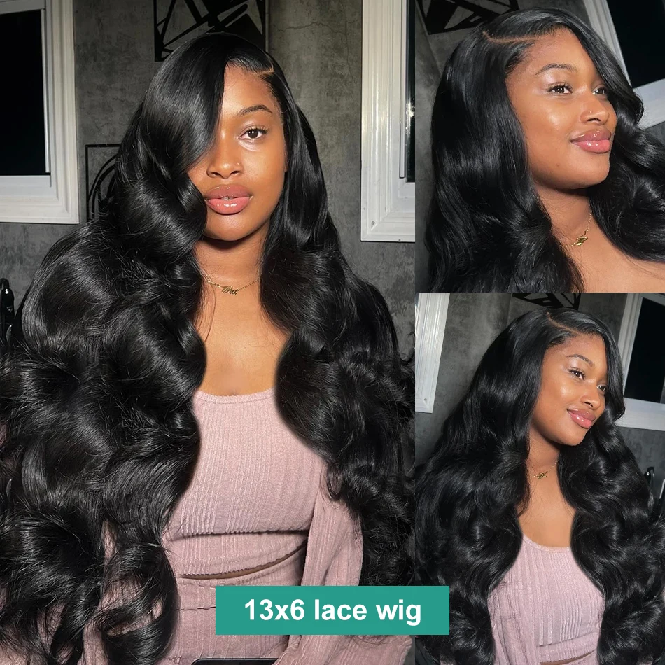 Rosabeauty 30 Inch Body Wave 13x6 HD Lace Frontal Human Hair Wigs Brazilian Water Wave Lace Front Wig 5x5 Closure Wigs For Women 2