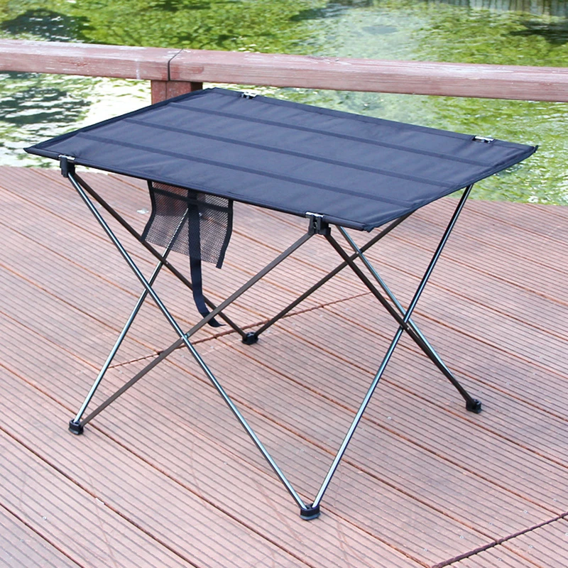 Ultralight Portable Folding Camping Table Compact Roll Up Tables with Carrying Bag for Outdoor Camping Hiking Picnic 