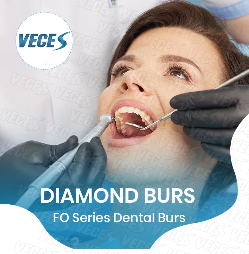 FO Typ 10 Stück Dental-Diamantbohrer FG 1,6 mm für Hochgeschwindigkeitshandstück, Polierzähne aus Edelstahl – Detail 2