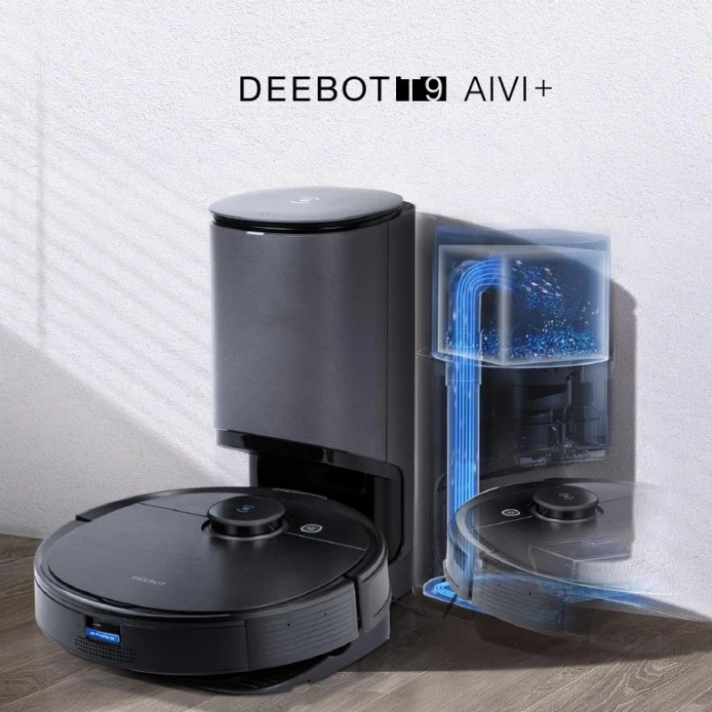 New Ecovacs Deebot T9 Aivi With Autoempty Station Robot Vacuum Cleaner