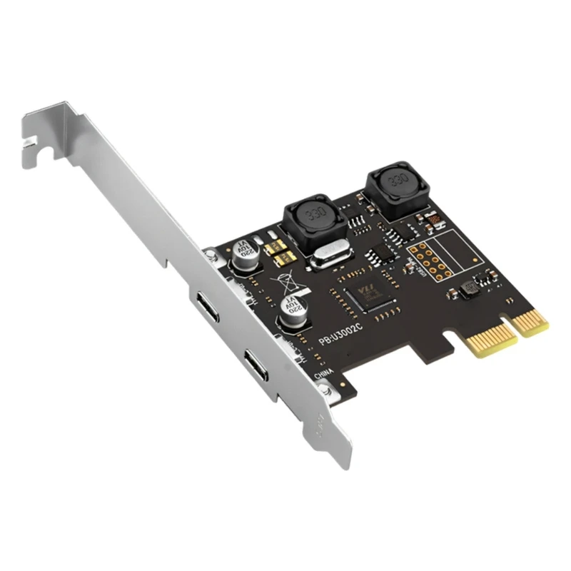 2 포트 USB C 5Gbps 데이터 이동 기능용 USB 3.1 Gen1 PCIe 카..