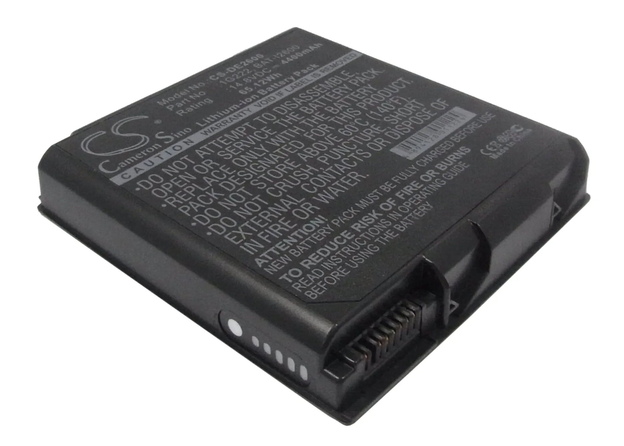 

CS 4400mAh/65.12Wh battery for DELL Inspiron 2600,2650,Smart PC100N,Winbook N4 1G222,2G218,2G248,2N135,312-0022