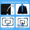 Adjustable Basketball Hoop for Toddlers, Indoor Outdoor Goal Toy with 3 Balls, Ages 3-8