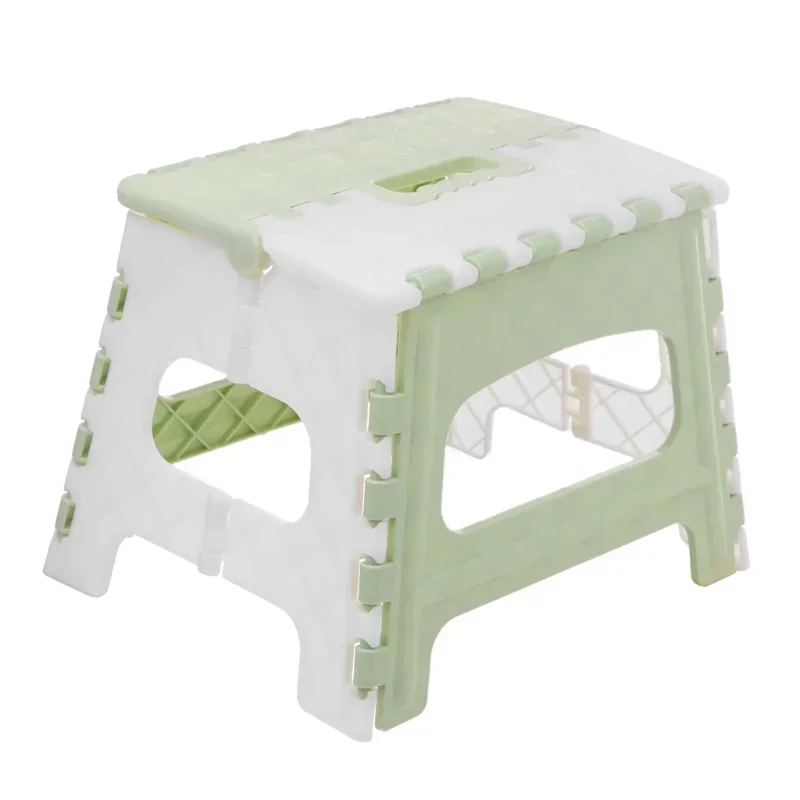 Plastic Folding Step Stool with Handle Portable Collapsible Small Foot Stool Bathroom Stepping Folding Step Stools for Kid