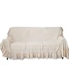 Ruffled Cotton Linen Sofa Cover Blanket Sofa Towel for Living Room Furniture Decor Tapestry Couch Cover for Sofas 5