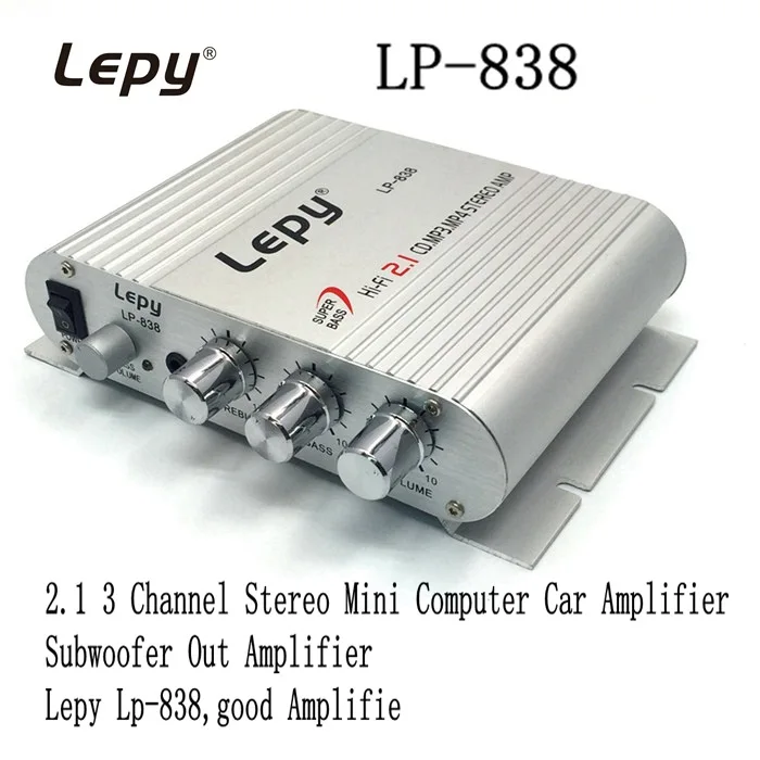 Lepy lp-838 블루투스 서브우퍼 앰프, 2.1 채널 미니