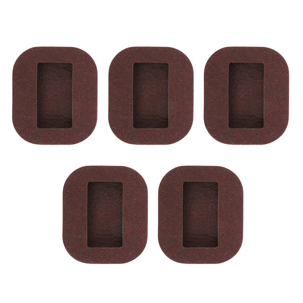 

5 Pcs Wooden Floor Roller Fixing Pad Furniture Felt Pads Office Chair Caster Cups