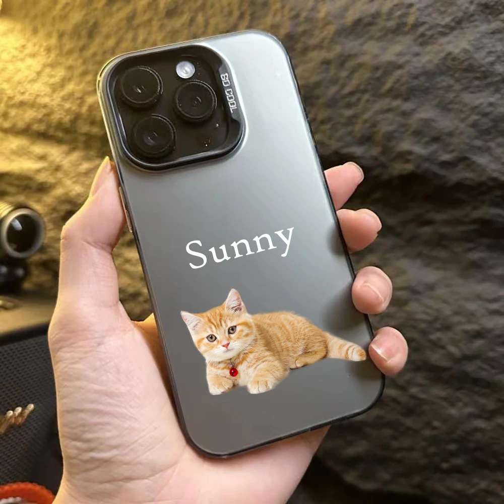 Capa Iphone Personalizada com Foto e Nome do Pet — Perfeito para Donos de Cães e Gatos
