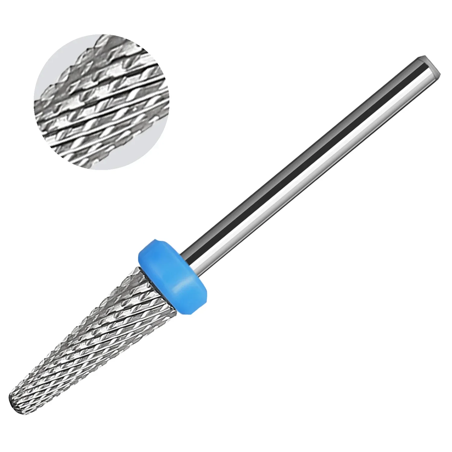 Carbide Nail Drill Bits (Cross Cut) 3/32 Manicure Burrs Milling Cutter for Manicure Remove Gel Polish Nail Polishing Tools 5