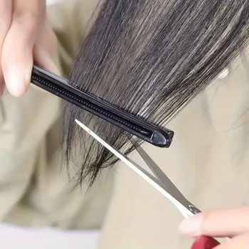 Pettine a V per parrucchiere Pettine per stecca lisciante per rifinitura dei capelli disordinato - Clip per strumento per lo styling dei capelli speciale per parrucche per capelli