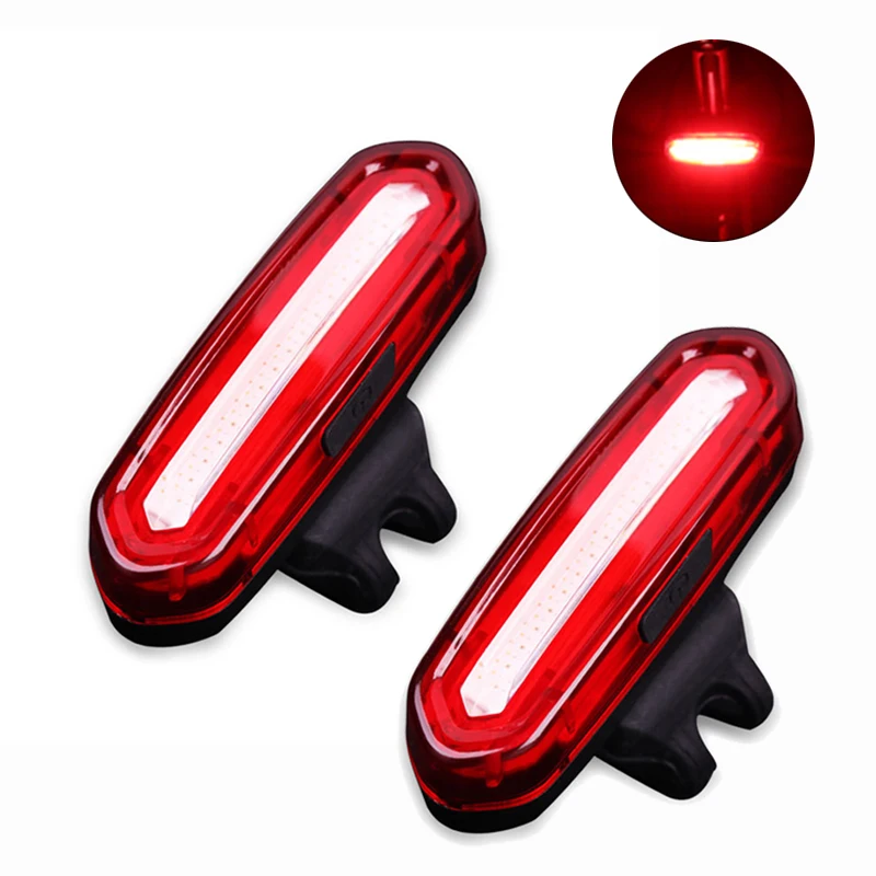 Bicycle Taillight MTB Light Bike Rear Light USB Rechargeable LED Cycling Bike Warning Mountain Bicycle Lamp Accessories bike light set
