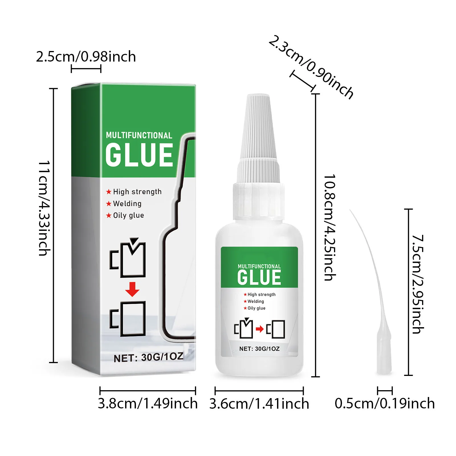 Multifunctional Glue Liquid Adhesive Patch Seamless Waterproof Multifunctional Oily Transparent Sol 30ml 3