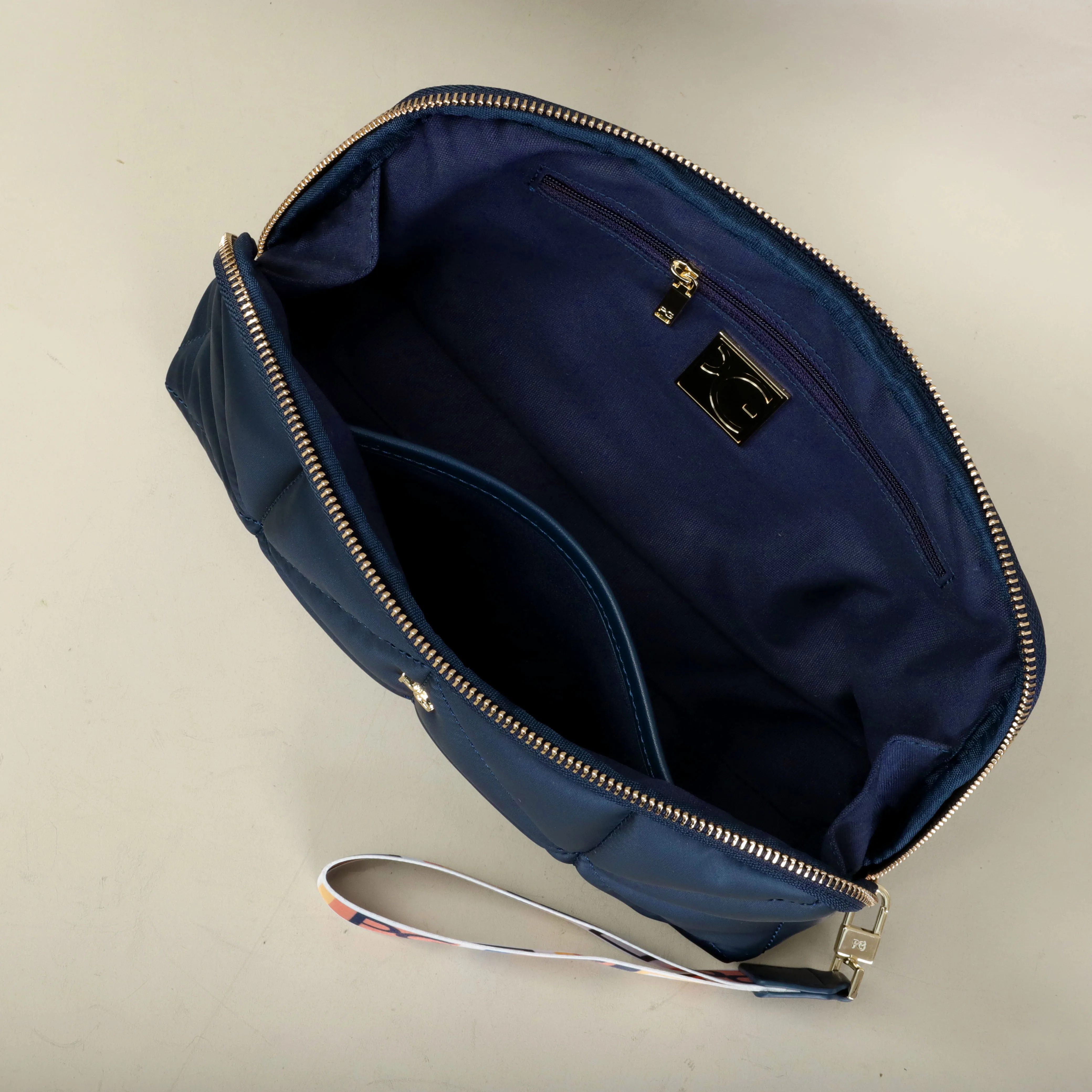 Compact waterproof nylon cosmetic and travel bag