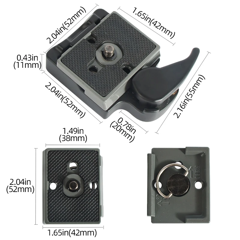 Camera Clamp Camera Tripod Adapter Tripod Adapter Mount 200PL-14 323 Quick Release Clamp Adapter For Camera Tripod with Manfrotto 200PL-14 Compat Plate