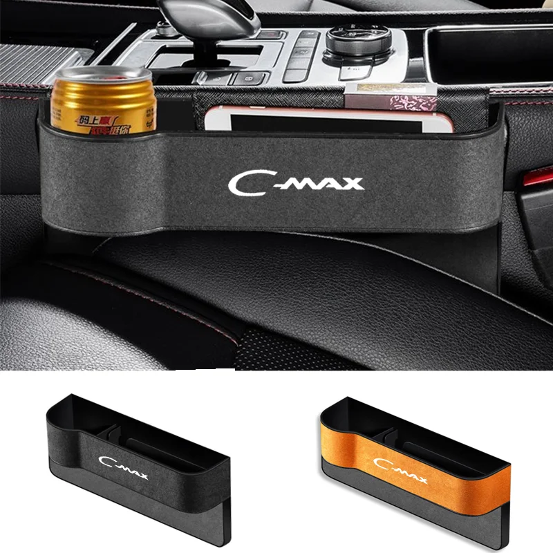 

Car Seat Gap Leather Multifunctional Storag Box Auto Seat Side Crevice Storage Box For Ford Cmax C-MAX Car Accessories