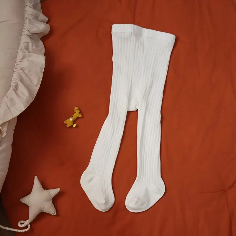 Baby Stripe Tights Spring Autumn Elastic Girls Pantyhose Knitted Infant High Waist 0-4Years