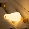 Rechargeable Lying Flat Duck Decorative Light Silicone Patting Lamp For Home Room Desktop Decorative Light Cartoon Child Gift 5