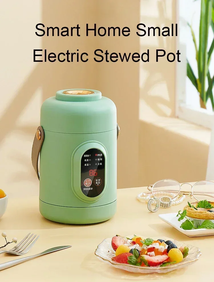 Description Picture 3 of itemElectric Kettle Rice Cooker Lunch Box Portable Mini Soup Stew Slow Cooking Pot Porridge Food Steamer Noodles Pasta Heater Hotpot