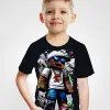 Children's Clothing Boys Tshirt Short Sleeve Children T-Shirt Creative Print Funny Kids Summer Clothes Girl Clothes O-Neck Tops 6