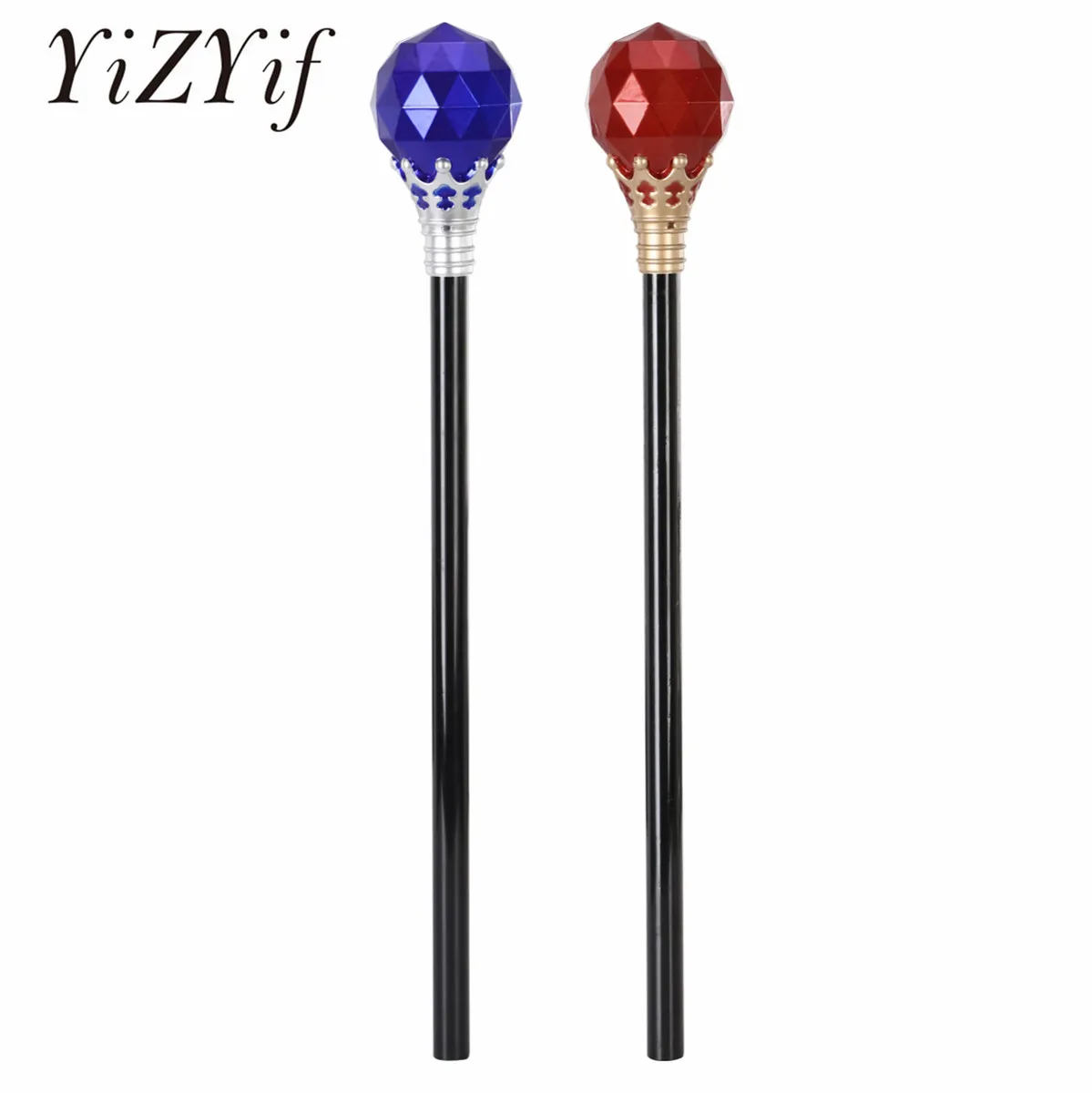 

King Scepters Royal Costumes Accessories Queen Scepters Halloween Cosplay Wand King Queen Princess Role Play Prop Scepter Wand