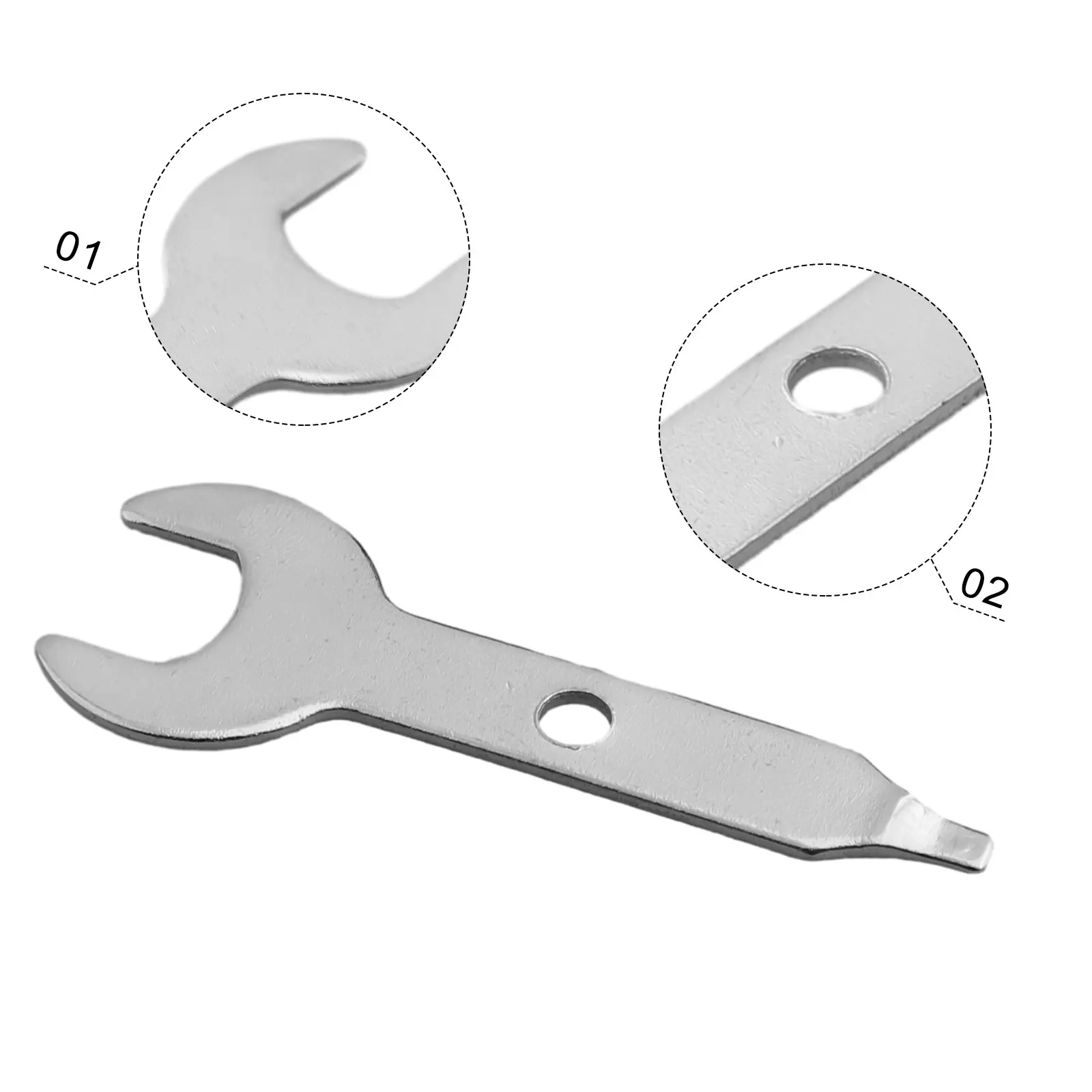 

High Quality Practical Chuck Nut With Wrench 3pcs Accessories M8x0.75 Mini Rotary Tools Zinc Alloy Electric Chuck
