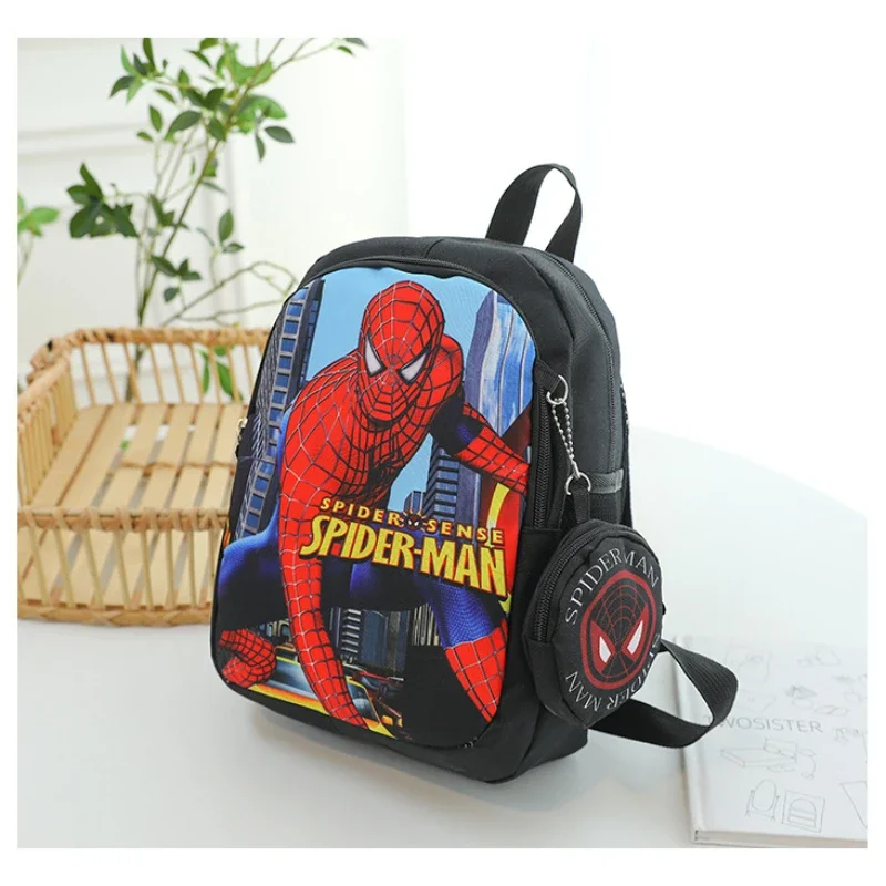MINISO Disney Spider Man 2025 Fashion School Book Bag Cute Personalized Super Heroes Cartoon Print Backpack for Boys Best Gift 4