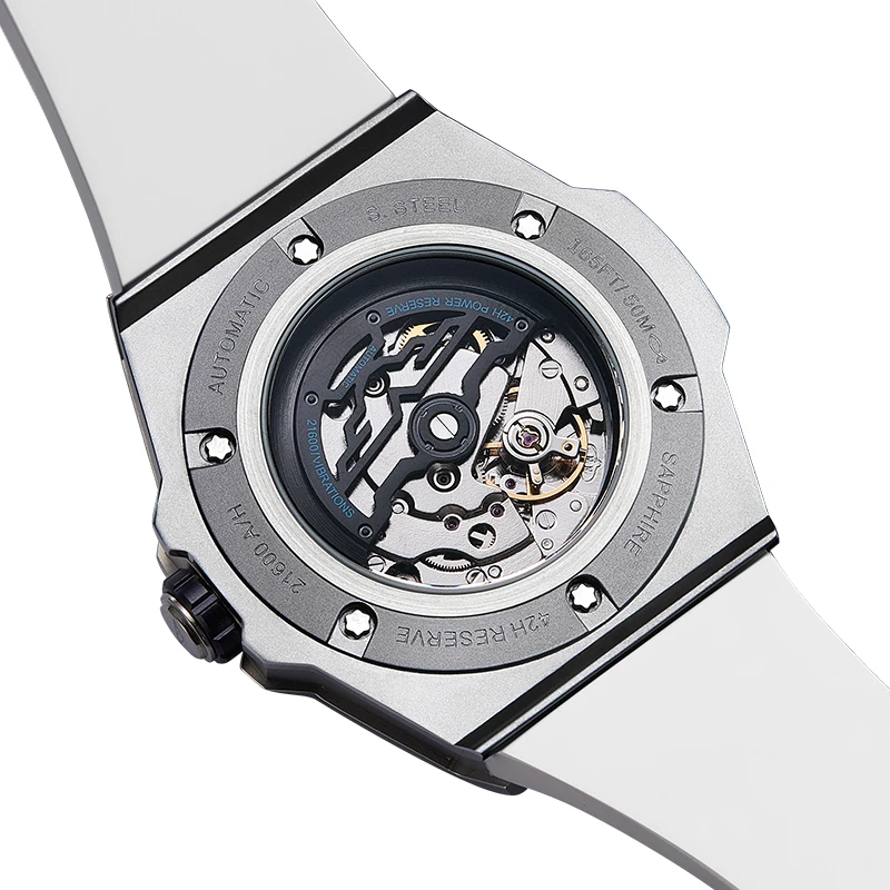 Luxury Top Brand Man Automatic Movement Watch Pagani Designs Mechanical Watches For Man Skeleton Dial Wristwatches Reloj Homber 5