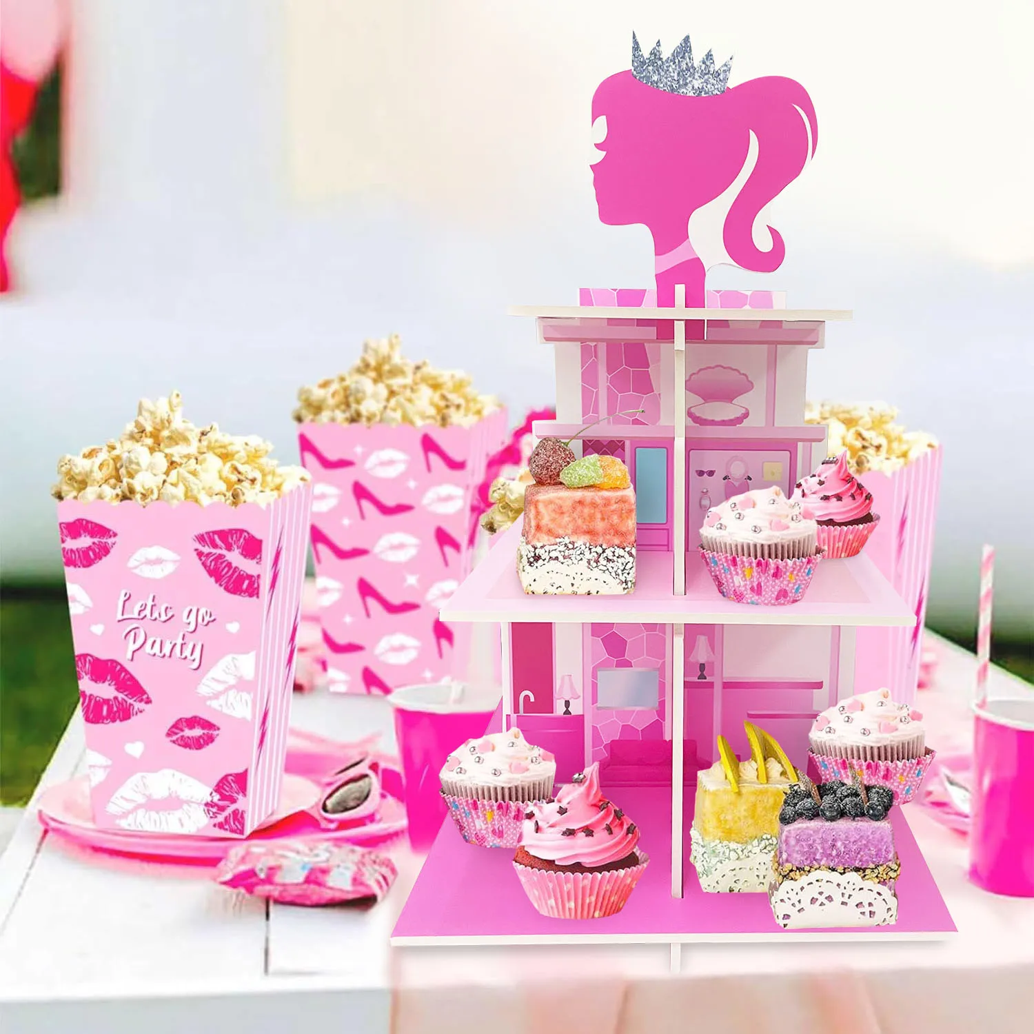 Pink Princess Cupcake Stand 5