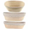 Kitchen Bread Fermentation Liner Baskets Bread Proofing Proving Rattan Basket Dough Rising Long Banneton Brotform Storage Bowls 6