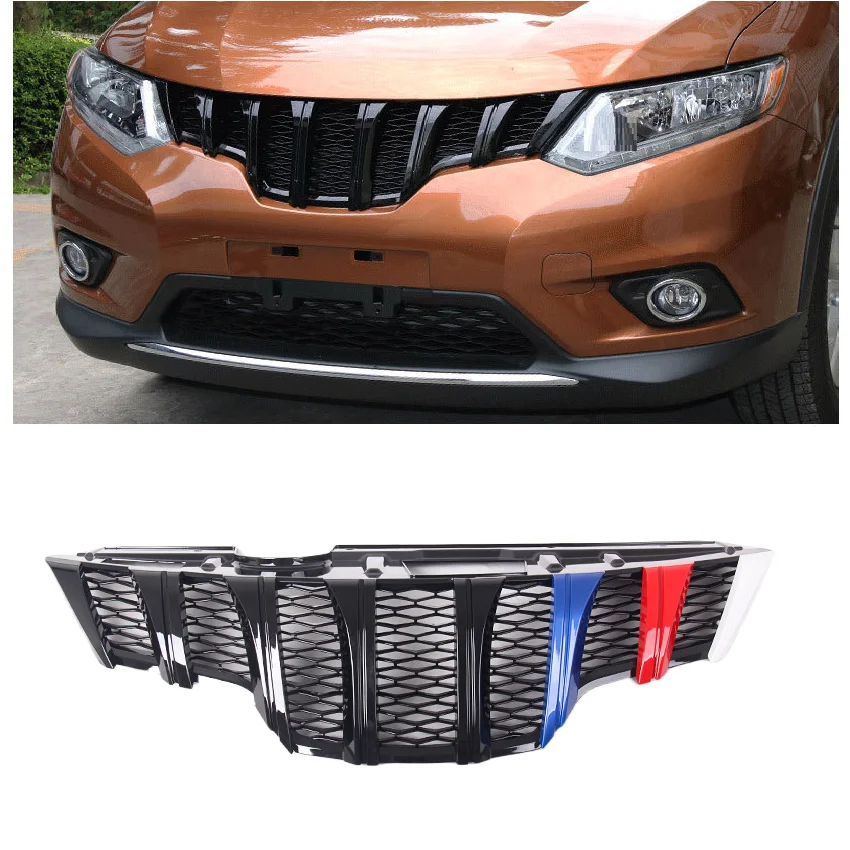 

Auto Racing Grills Fit For Xtrail X-trail T32 2014 2015 2017 2016 2018 Abs Mesh Mask Bumper Cover Grille Grill Car Parts