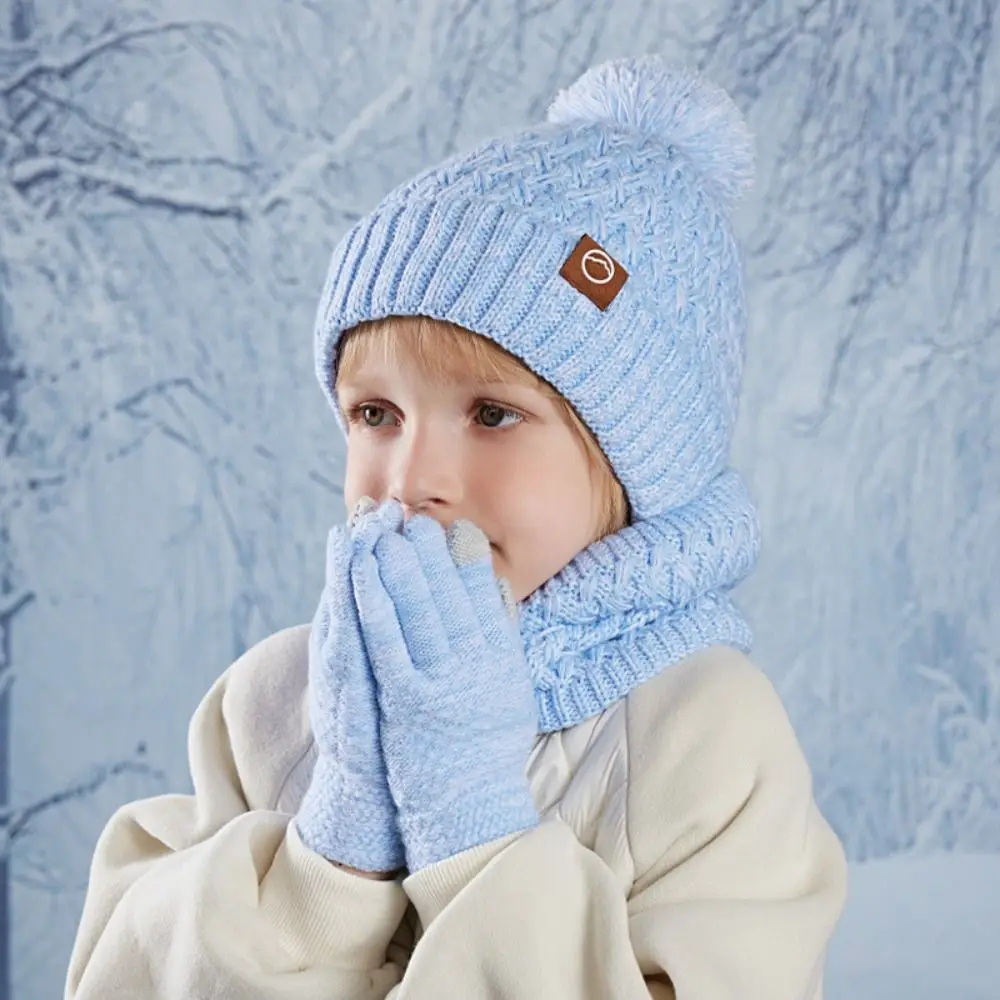 3Pcs New Unisex Kids Winter Hat Scarf Gloves Set S7a0eba7c1d8a411e8a863adab271271ep