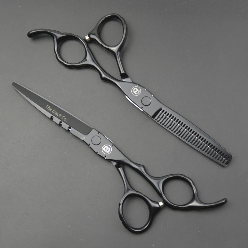 HT9153 Stainless Steel 6" in Hair Cutting Scissors Set Pet Hair Salons Barber teeth Shears Kit Hairdresser Grooming Snip Clipper 6