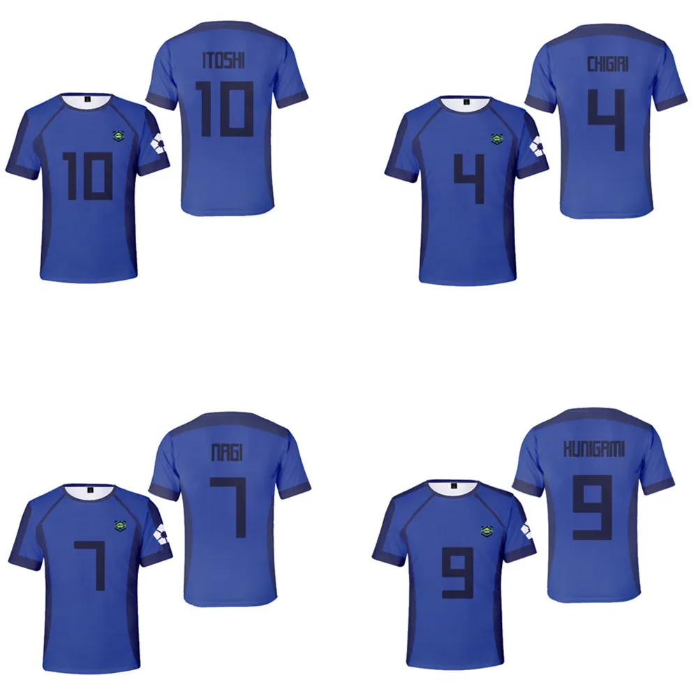 Anime azul bloqueio no.11 camisa de futebol isagi yoichi cosplay traje  peruca chigiri hyouma equipe esportiva z no.4 bachira meguru men -  AliExpress