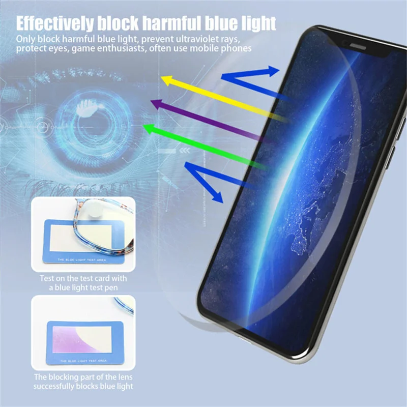 Unisex Portable Foldable Anti Blue Light Reading Glasses Men Women Telescopic Presbyopia Computer Eyewear Eyeglasses With Case
