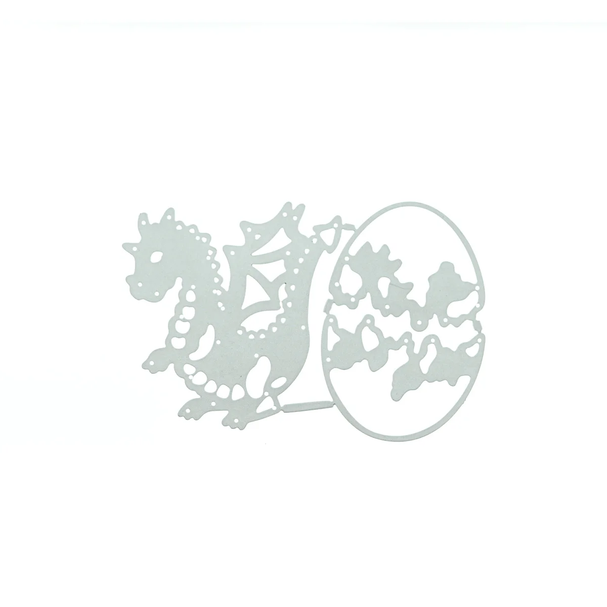 Cartoon Dragon Egg Pattern Metal Cutting Die Cut Stencil Scrapbooking Diy Paper Card Craft Decorating Template Mold Embossing