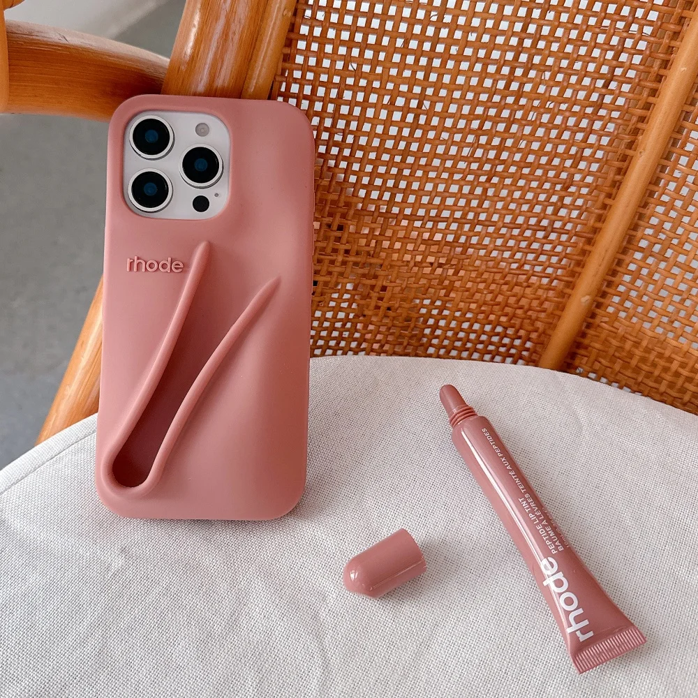 【ginger】 rhode salty tanケースリップ付き IPHONE CASE ONLY** Rhode Summer Lip Case Salty Tan (Lip Tint Not