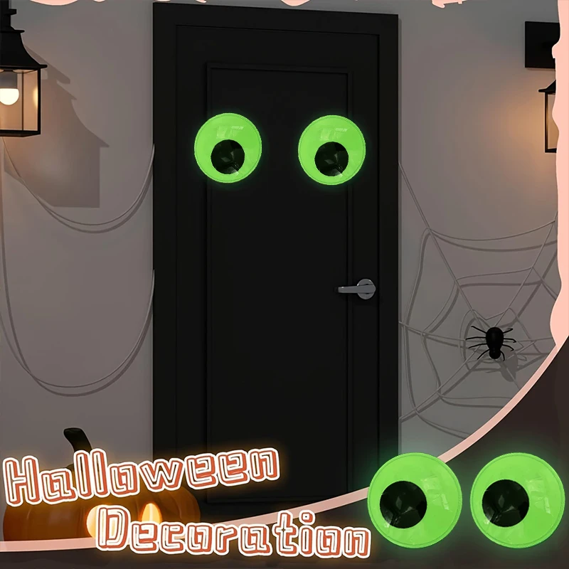 Glow In The Dark Googly Eyes Movable Self-adhesive Eyes Large Plastic Sticker Diy Halloween Christmas Party Decoration
