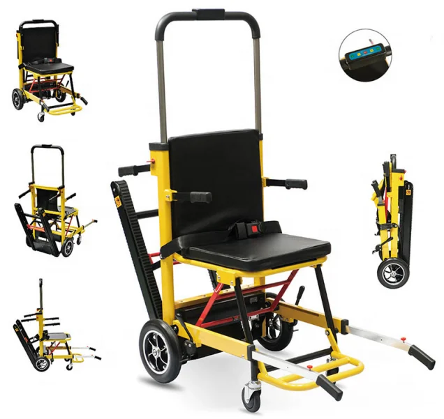 

Stainless Steel Ambulance Transfer Stretcher Stair Climbing Stretcher Electric Stairs climbing wheelchair