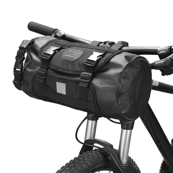 SAHOO Borsa da manubrio per bici impermeabile Borsa da bicicletta anteriore Dry Pack Borsa da ciclismo anteriore di grande capacità per mountain bike da strada MTB
