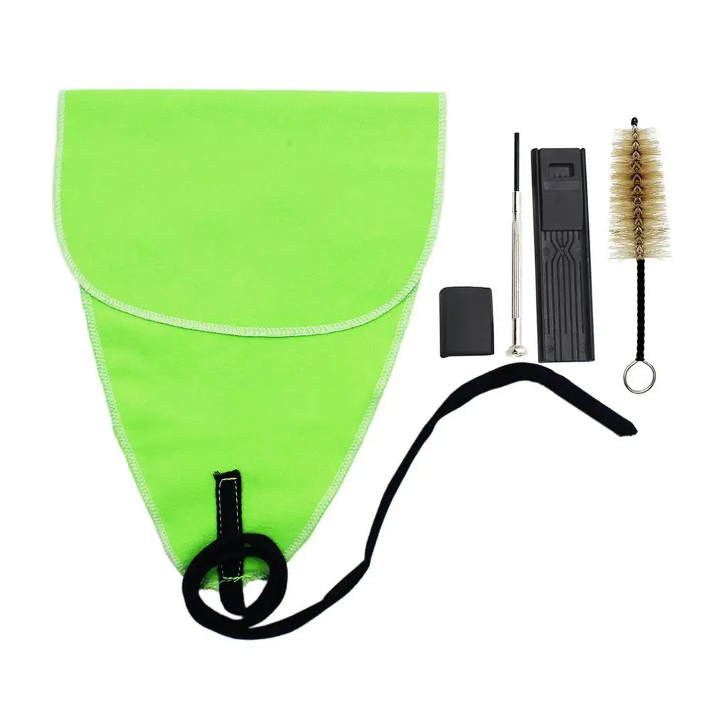 

5Pcs Saxophone Cleaning Care Kit Cleaning Cloth Mouthpiece Brush Thumb Pad Reed Clip Screwdriver Maintenance Accessories