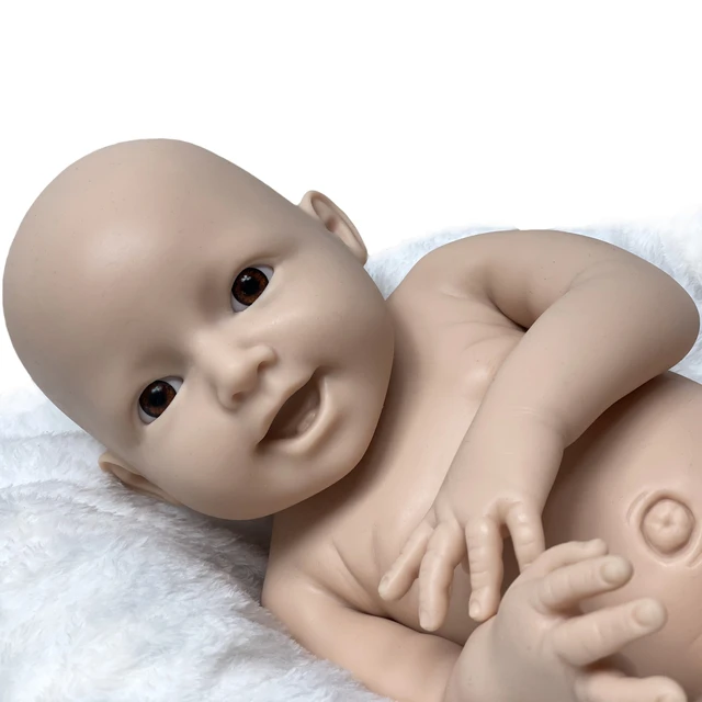 16 Inch Reborn Silicone Entier Unpainted Bebe Pеборн bébé Reborn Doll Kits  Full Body Silicone Boneca Reborn Corpo Silicone