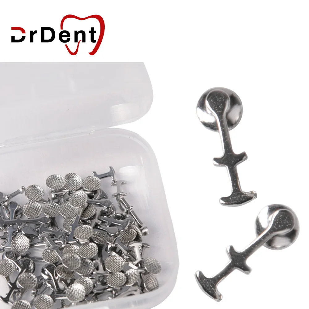 10Pcs Multi-Hook Bondable Bracci Ortodontici Staffe Bottoni Linguali Dentali Gancio Crimpabile Incollabile Per Invisalign