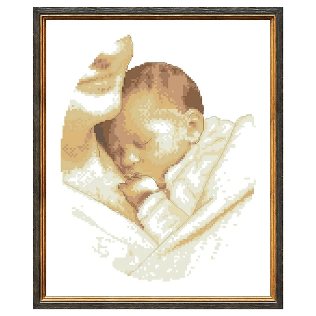 Free Baby Cross Stitch Patterns  Baby Sleeping Cross Stitch Kit - Baby  Cross Stitch - Aliexpress