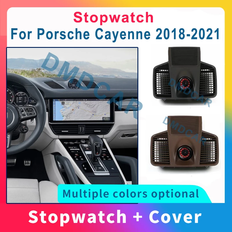 

Car Dashboard Stopwatch For Porsche Cayenne 2018-2021 Decoration Clock Time Support Sport Chrono